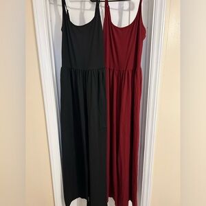 Black and Red Women's wide leg jumpsuits